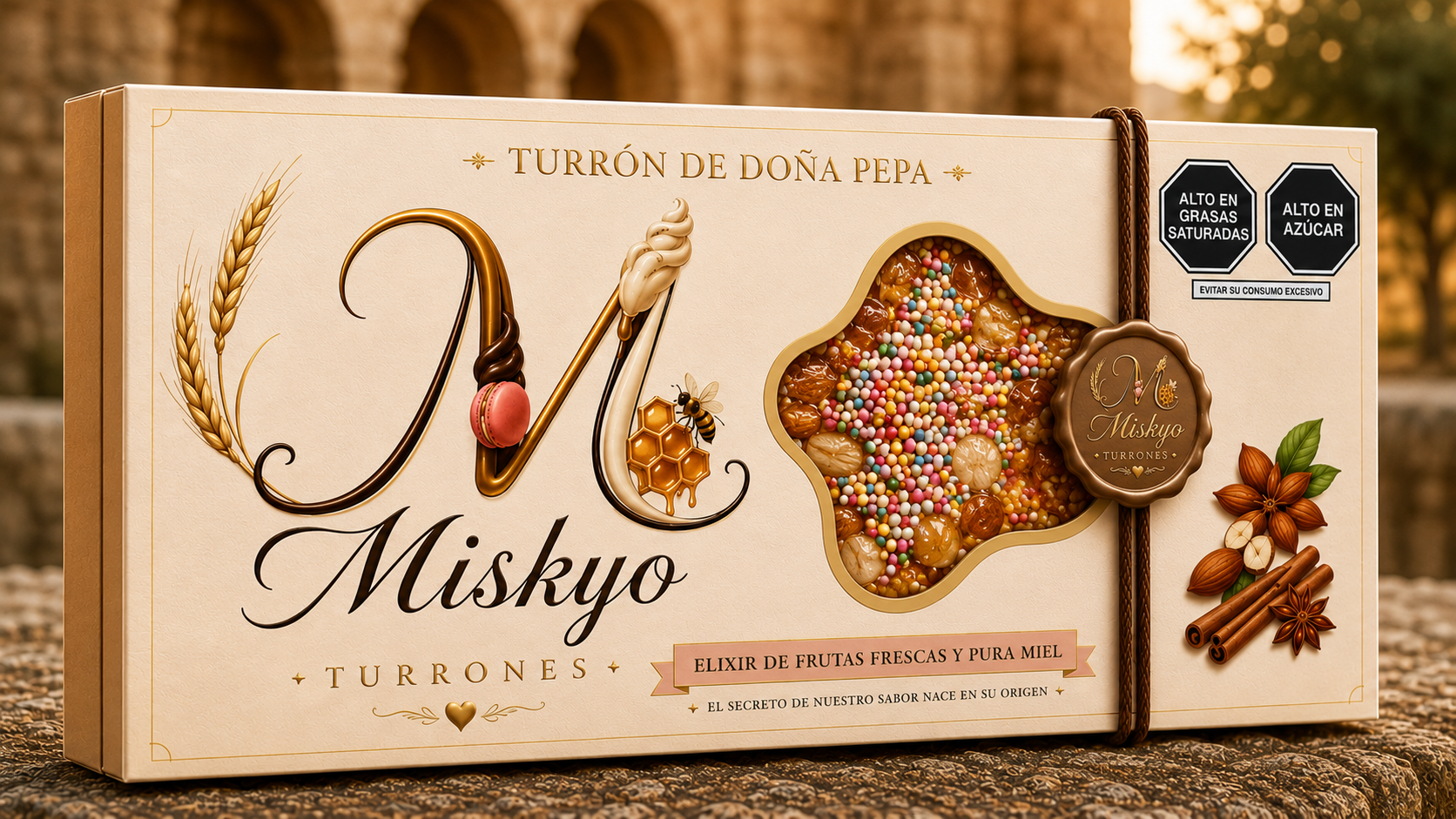 Turrón de Doña Pepa Miskyo — edición artesanal